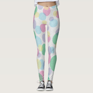 Colorful circles pattern leggings