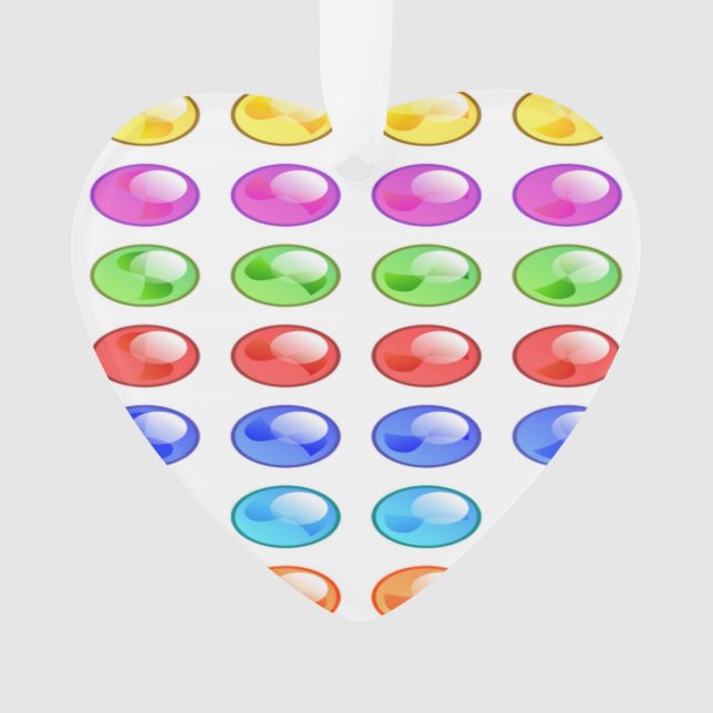 COLORFUL CIRCLES PATTERN ORNAMENT (Front)