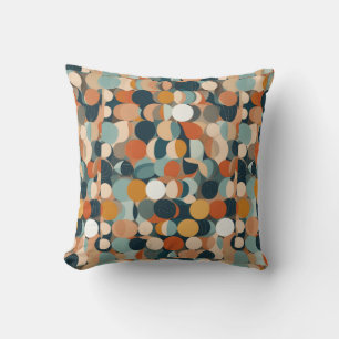 Colorful Circles Throw Pillow