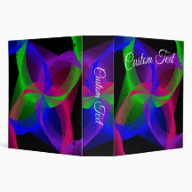 Colorful Circular Blend Geometric Binder