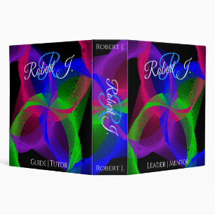 Colorful Circular Blend Geometric Virtue Binder