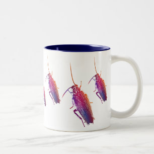 Colorful Cockroach Two-Tone Coffee Mug