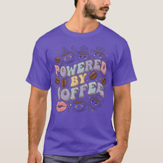 Colorful Coffee Power Illustration retro T-Shirt