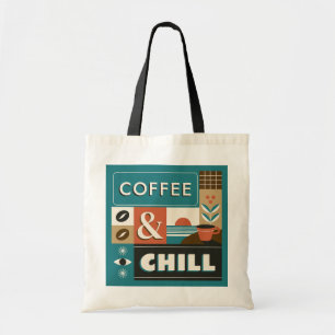 Colorful Coffee Quotes Tote Bag
