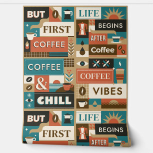 Colorful Coffee Quotes Wallpaper