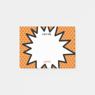 Colorful Comic Book Personalized Name Pop Art Post-it Notes