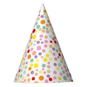 Colorful Confetti Dots Party Hat