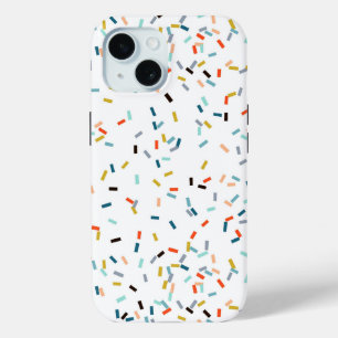 Colorful Confetti Fall Pattern iPhone 15 Case