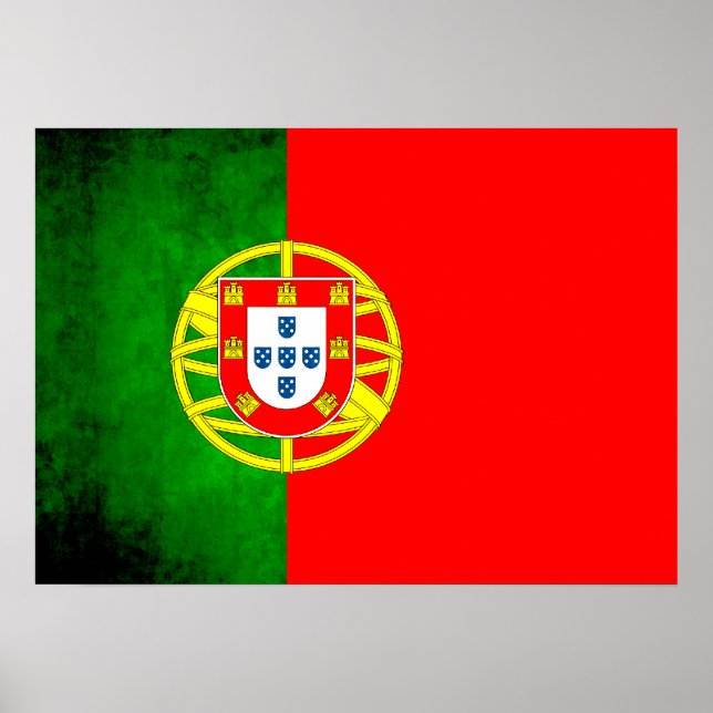 Colorful Contrast PortugueseFlag Poster (Front)