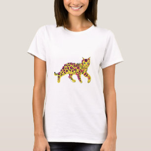 Colorful Cool Bengal Cat T-Shirt