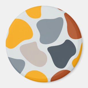 Colorful, cool, trendy, modern organic geometric magnet