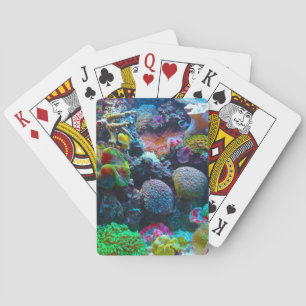 Colorful Coral Playing Cards