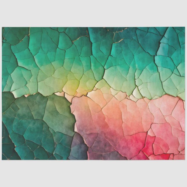 Colorful Crackle Paper Art Tissue Paper (Front)
