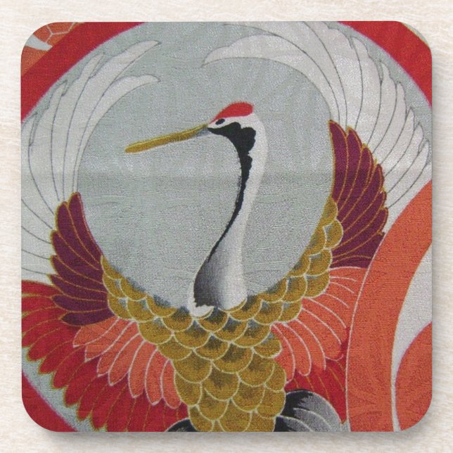 Colorful Crane Coaster (Front)
