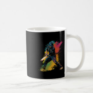 Colorful Cricketer Boy On Mens Cricket Coffee Mug