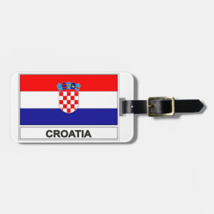 Colorful Croatia Luggage Tag