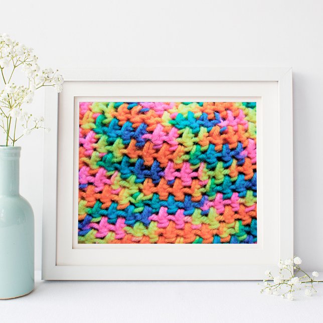 Colorful Crochet Yarn Poster (Colorful Crochet Yarn Poster)