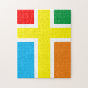 Colorful Cross Frustrating Jigsaw Puzzle