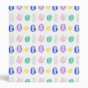Colorful Crystals Pattern Binder