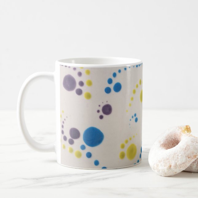 Colorful cup for coffee or tea (With Donut)