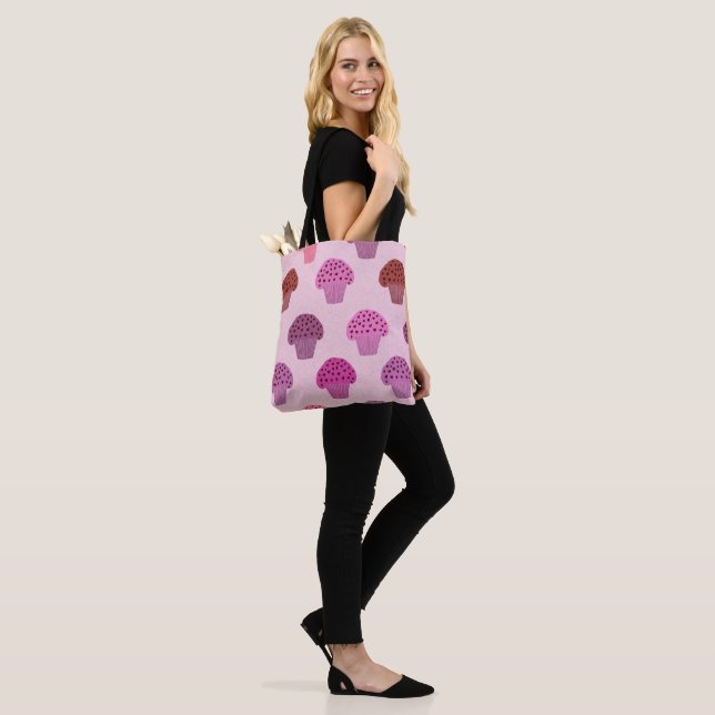 Colorful Cupcakes Tote Bag (On Model)