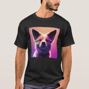 Colorful Curious Dog Pup Beagle Hero  Wow Cool Por T-Shirt