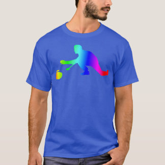 Colorful Curling Rainbow Sticker T-Shirt
