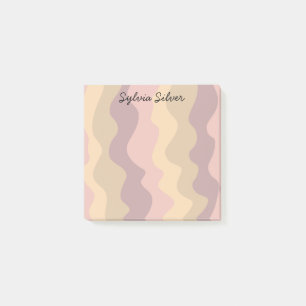 Colorful Curves CUSTOM Chic Monogram Personalized  Post-it Notes