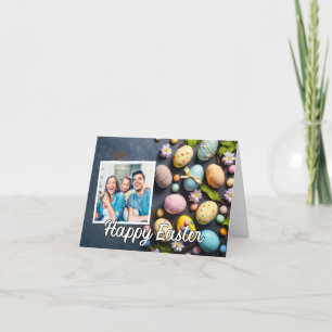 Colorful Custom Easter Eggs Photo Template