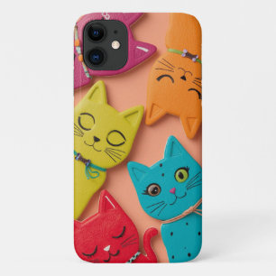 Colorful Cute Cats Mobile Case