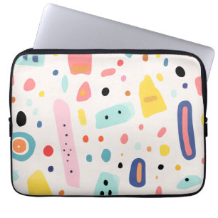 colorful cute elements design laptop sleeve