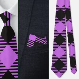 Colorful Cute Geometric Pattern Necktie