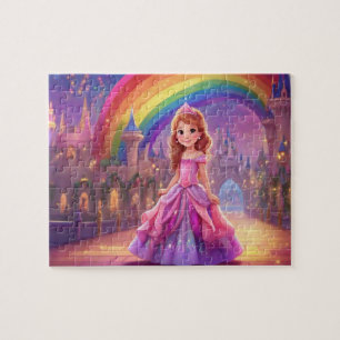 Colorful Cute Little Princess Jigsaw Puzzle