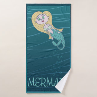 Colorful & Cute Mermaid Bath Towel