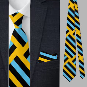 Colorful Cute Stripes Pattern Necktie       