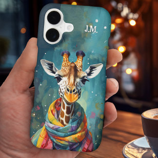 Colorful Cute Whimsical Giraffe