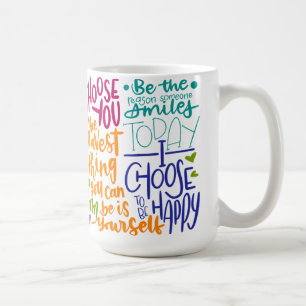 Colorful Daily Affirmation  Coffee Mug