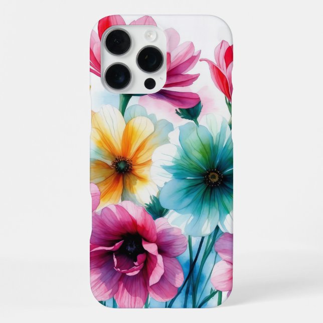 Colorful Daisy Flower Field iPhone Case (Back)