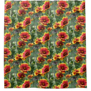 Colorful Daisy Flowers Nature Pattern
