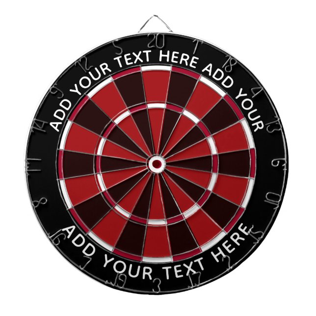 Colorful Dart Board Black and Red / Customizable (Front)