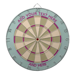 Colorful Dart Board in Muted Tones /Customizable