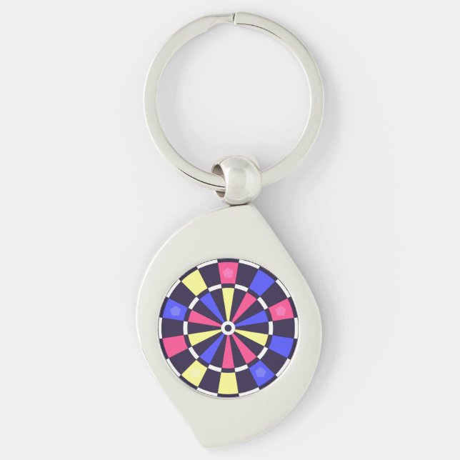 COLORFUL DART BOARD KEYCHAIN (Front)