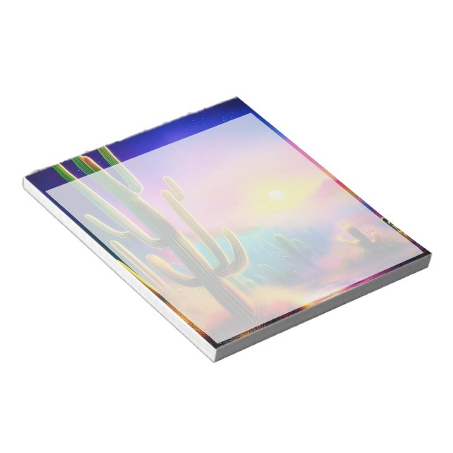 Colorful desert sunset  notepad (Angled)