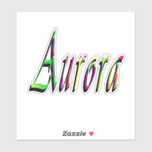 Colorful Designed Aurora Girls Name,