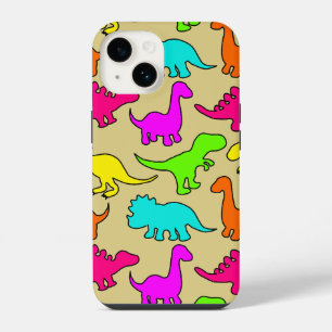 Colorful Dinosaurs iPhone 14 Case