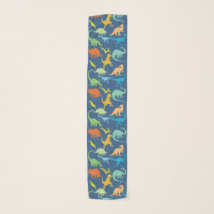 Colorful Dinosaurs Scarf