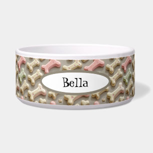 Colorful dog bone pattern