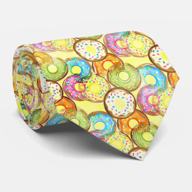 Colorful Donut Party Tie (Rolled)