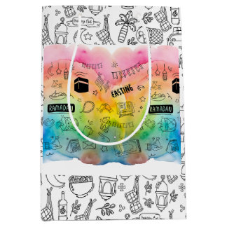 Colorful Doodle Eid Medium Gift Bag