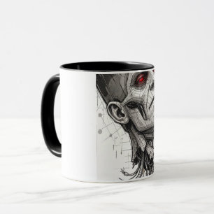 Colorful Doodle Pattern Coffee Mug Cute Cartoon